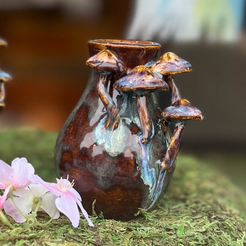 Earthbound Ceramics Mushroom Vases