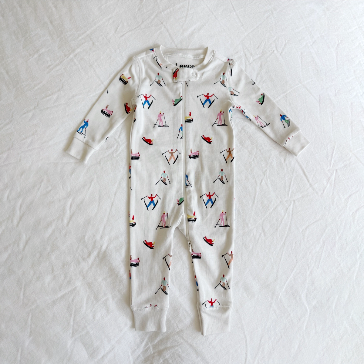 Lewis Organic Cotton Snow Day Zip Sleeper