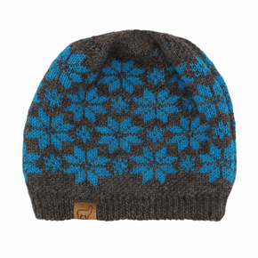 Slouch Snowflake Alpaca Beanie