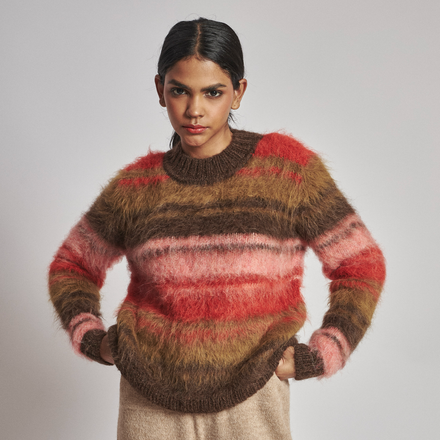 Kero Striped Alpaca Sweater