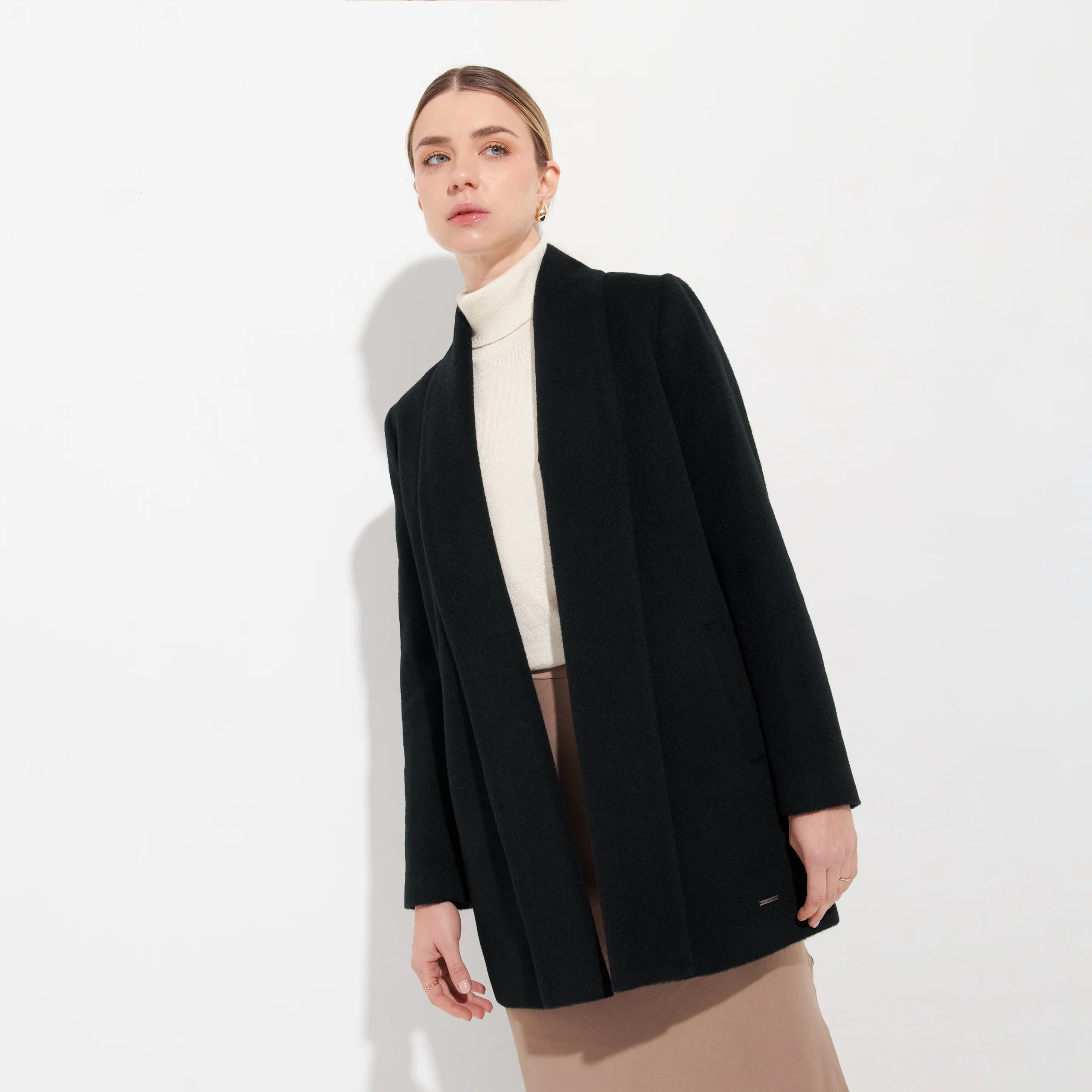 Kuna Short Swing Alpaca Coat | Fluff Alpaca