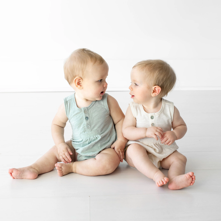 Tane Organics Flamé Sleeveless Henley Romper