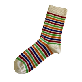 Summer Stripe Bamboo Alpaca Socks