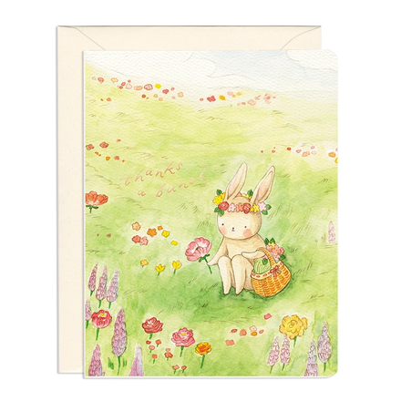 'Thanks a Bunch' Bunny Card