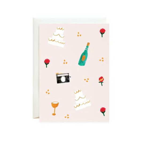 'Vanilla Cake and Bubbly' Petite Greeting Card