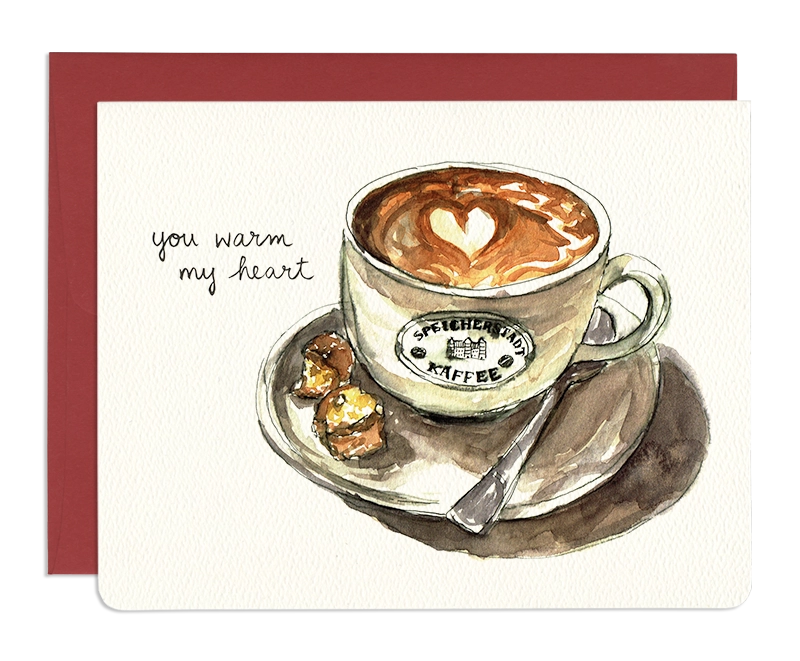 'You Warm My Heart' Greeting Card
