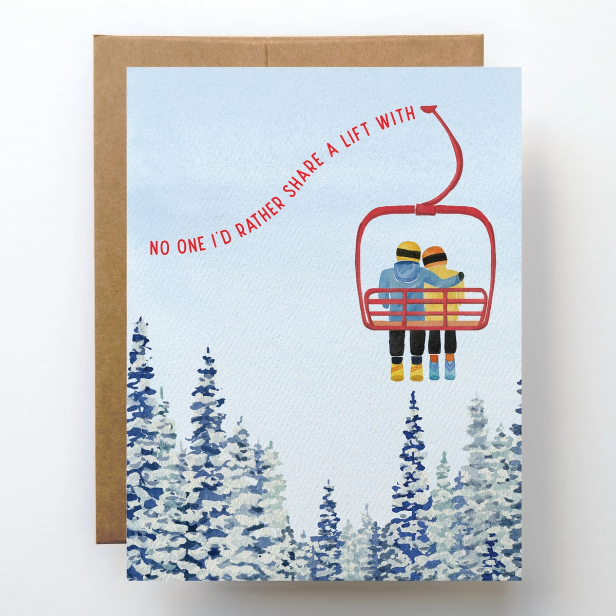 'Ski Love' Greeting Card