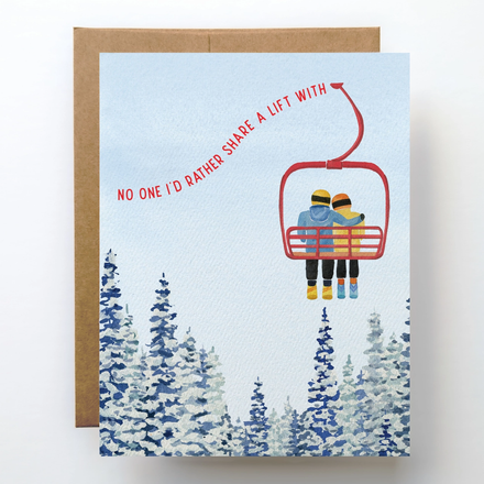 'Ski Love' Greeting Card