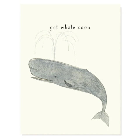 'Well Well Whale' Get Well Card
