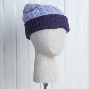 Reversible Cable Knit Hat