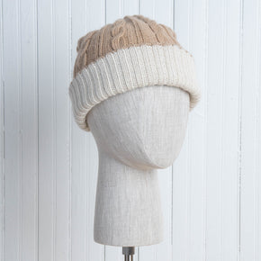 Reversible Cable Knit Hat