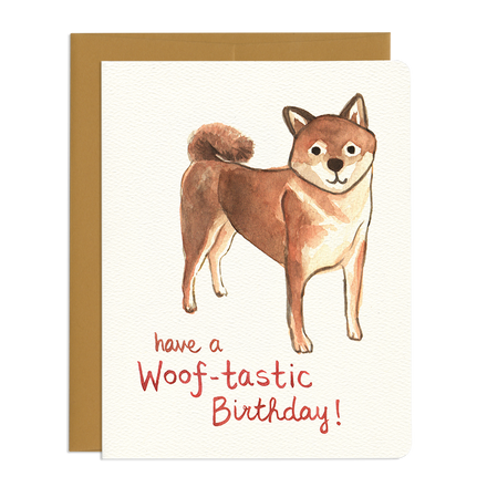 'Woof-tastic' Birthday Card