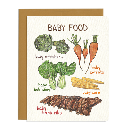 'Baby Food' Greeting Card