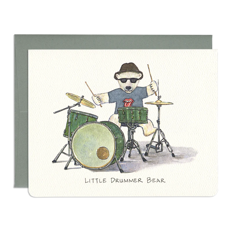 'Little Drummer Bear' Holiday Card