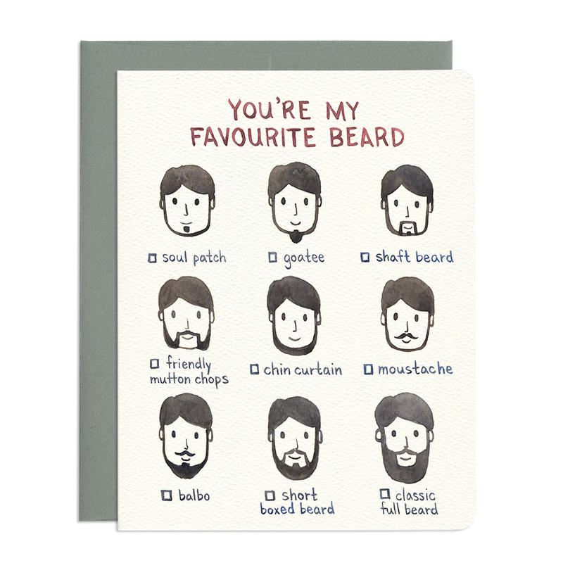 'Favorite Beard' Card