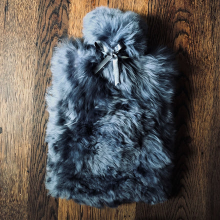 Samantha Holmes Alpaca Fur And Lambskin Hot Water Bottle