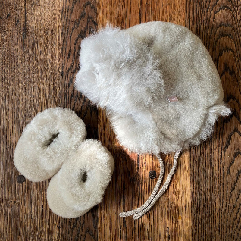 Samantha Holmes Newborn Trapper Alpaca Fur Hat