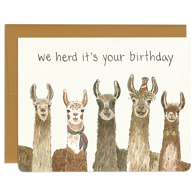 'Llama Birthday' Card