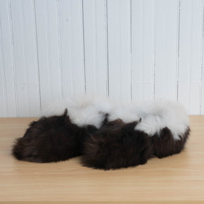 Alpaca Fur Fuzzy Slippers