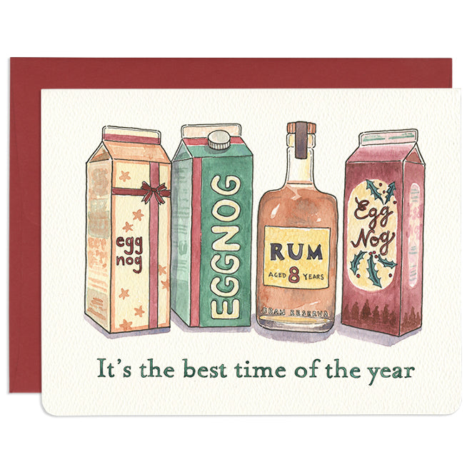 'Eggnog & Rum' Christmas Card