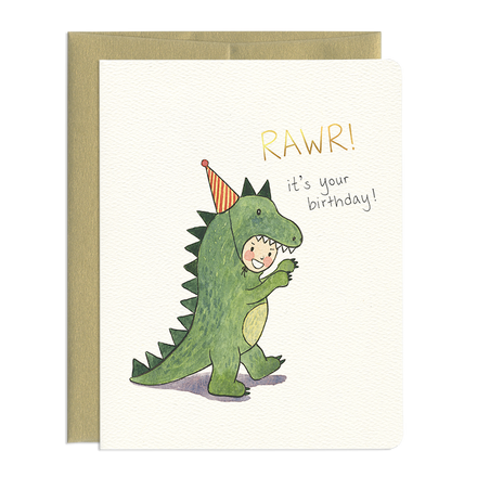 'Rawr!' Dino Birthday Card