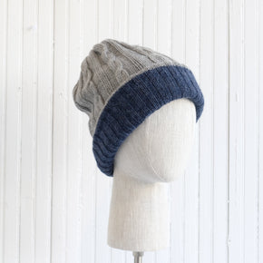 Reversible Cable Knit Hat