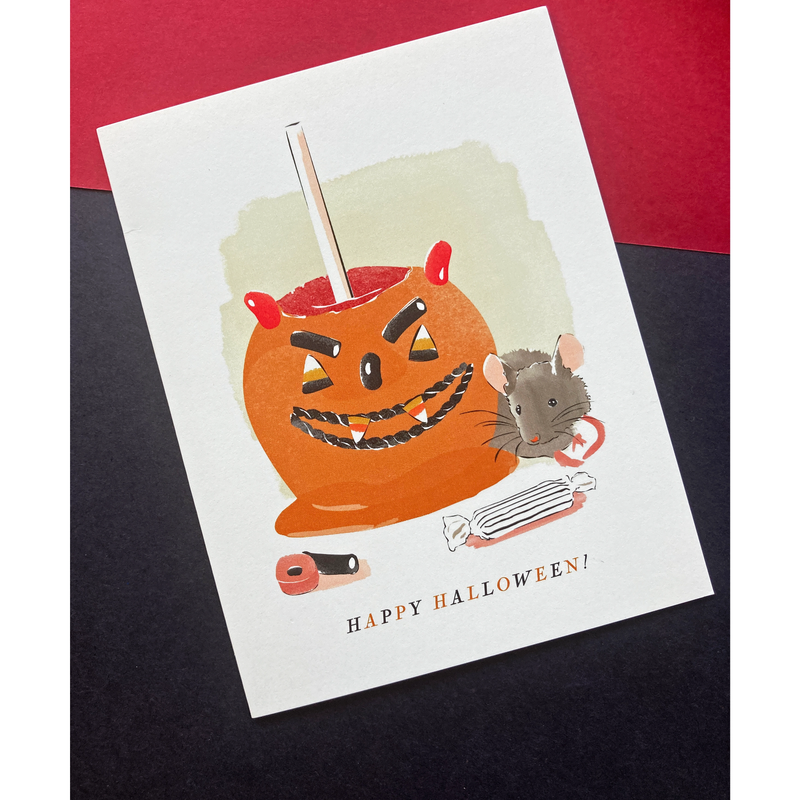 'Candy Apple' Halloween Card