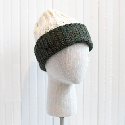 Reversible Cable Knit Hat