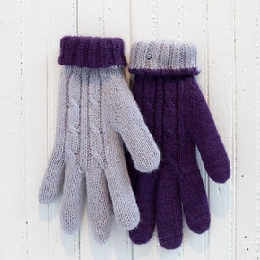 Reversible Cable-Knit Gloves
