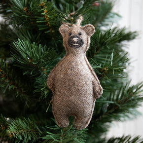 Felted Bear Ornament