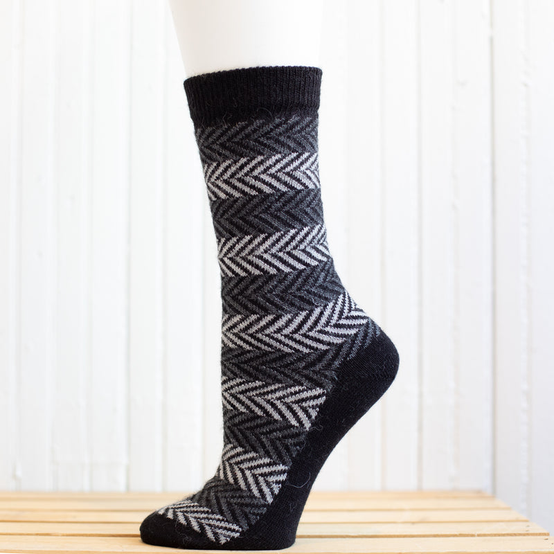Herringbone Alpaca Socks