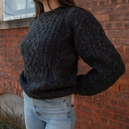 Alpaca Aran Cableknit Sweater