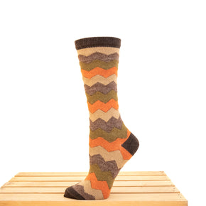 Tey-Art Mountain Stripe Alpaca Socks