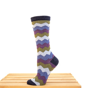 Tey-Art Mountain Stripe Alpaca Socks