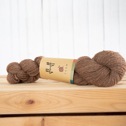 Fluff Alpaca Brown 3 ply DK Weight Yarn