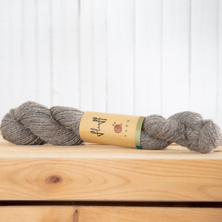 Fluff Alpaca Grey 2 Ply Sport Weight Yarn