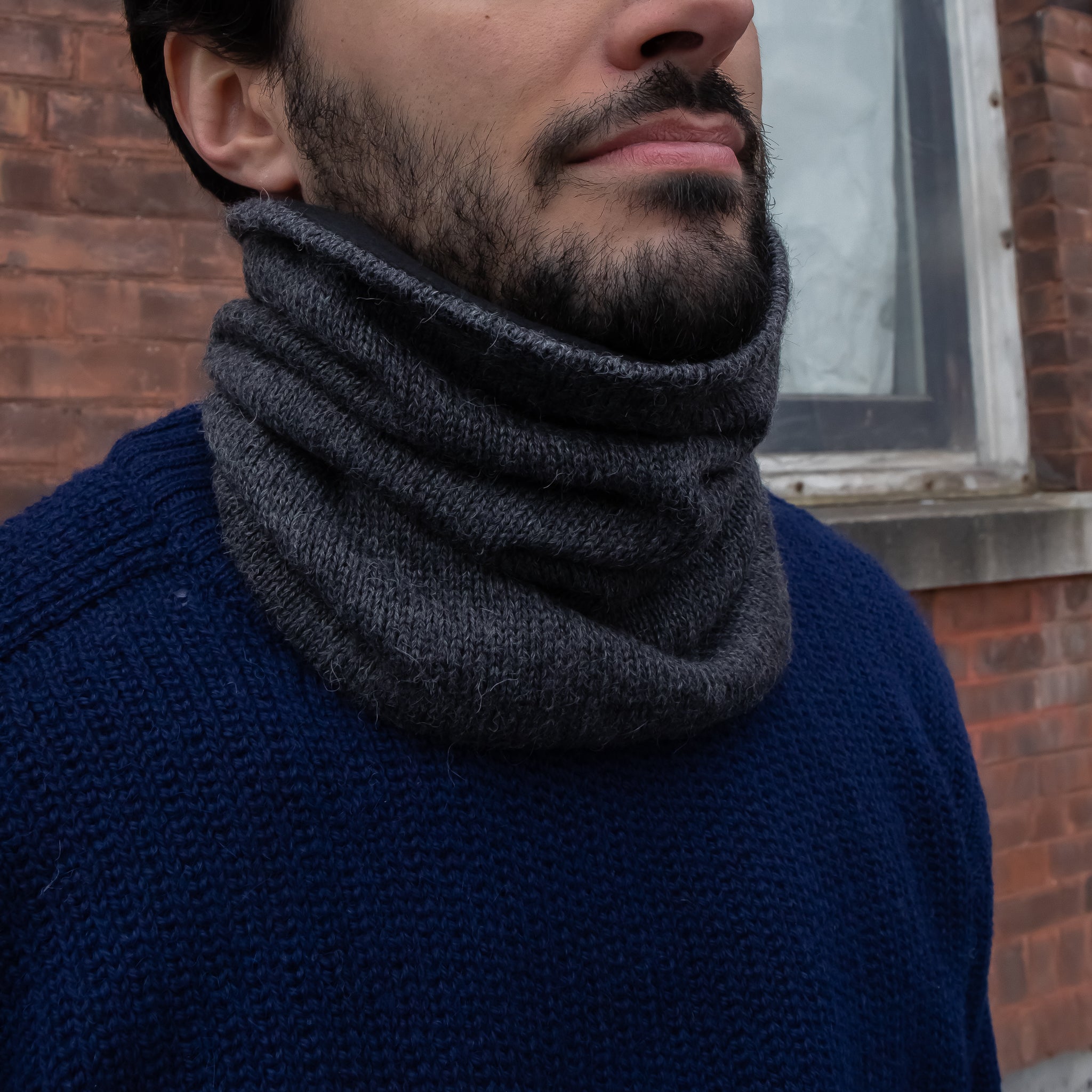 小物 LAD MUSICIAN ALPACA SHAGGY KNIT SNOOD lego large snood – Mischa Lampert