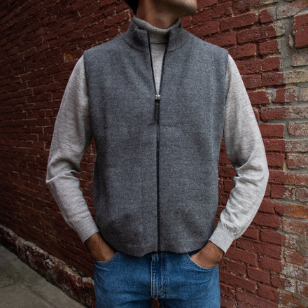 Men's Bucksport Zip Alpaca Vest