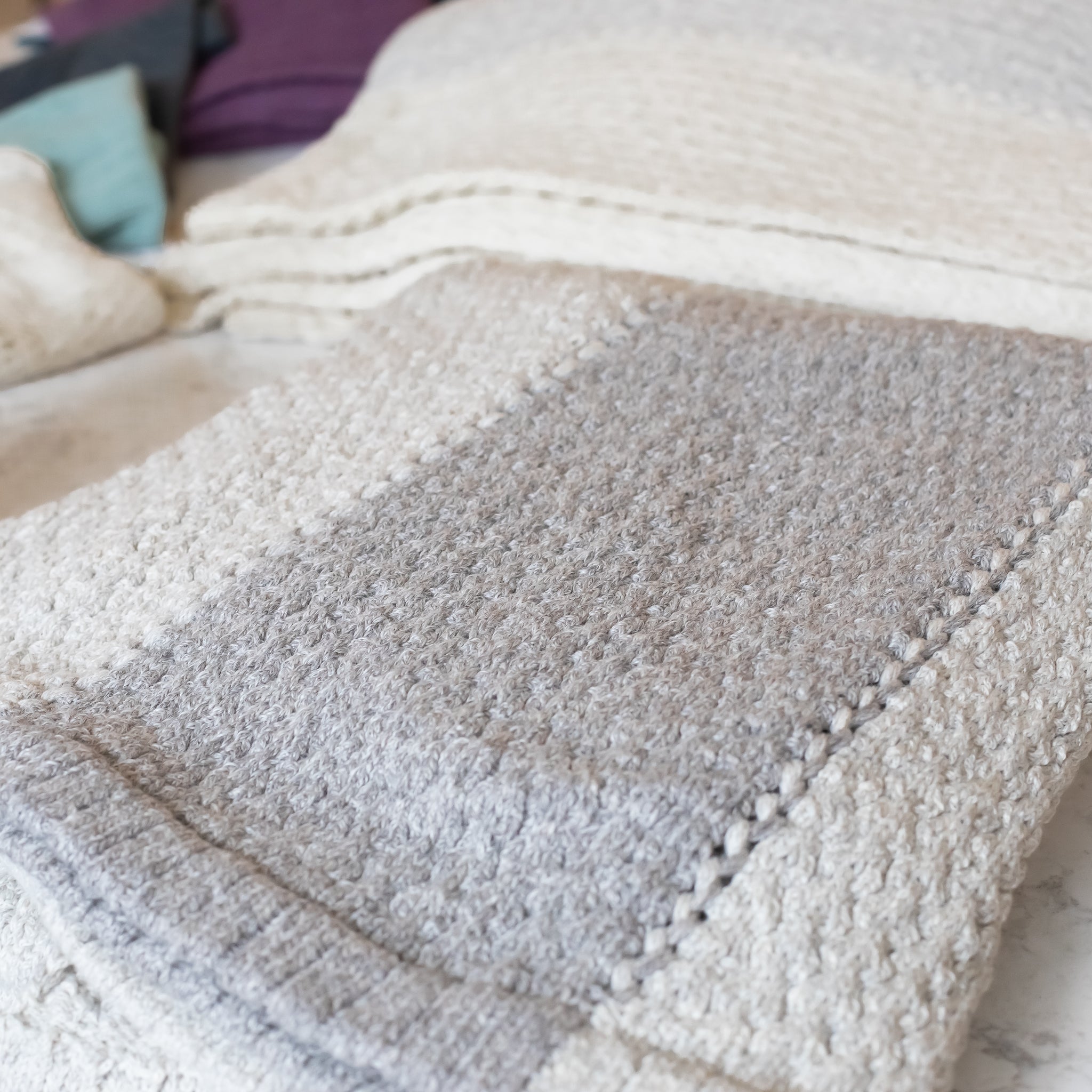 Helen Howe Handmade Eco Luxe Tuck Rib Throw