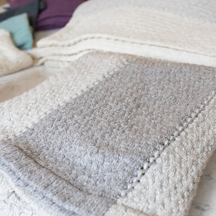 Helen Howe Handmade Eco Luxe Tuck Rib Throw