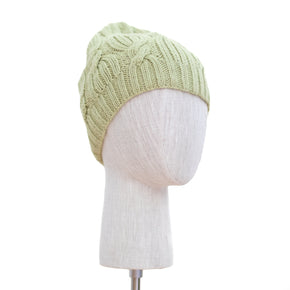 Cable Knit Baby Alpaca Hat