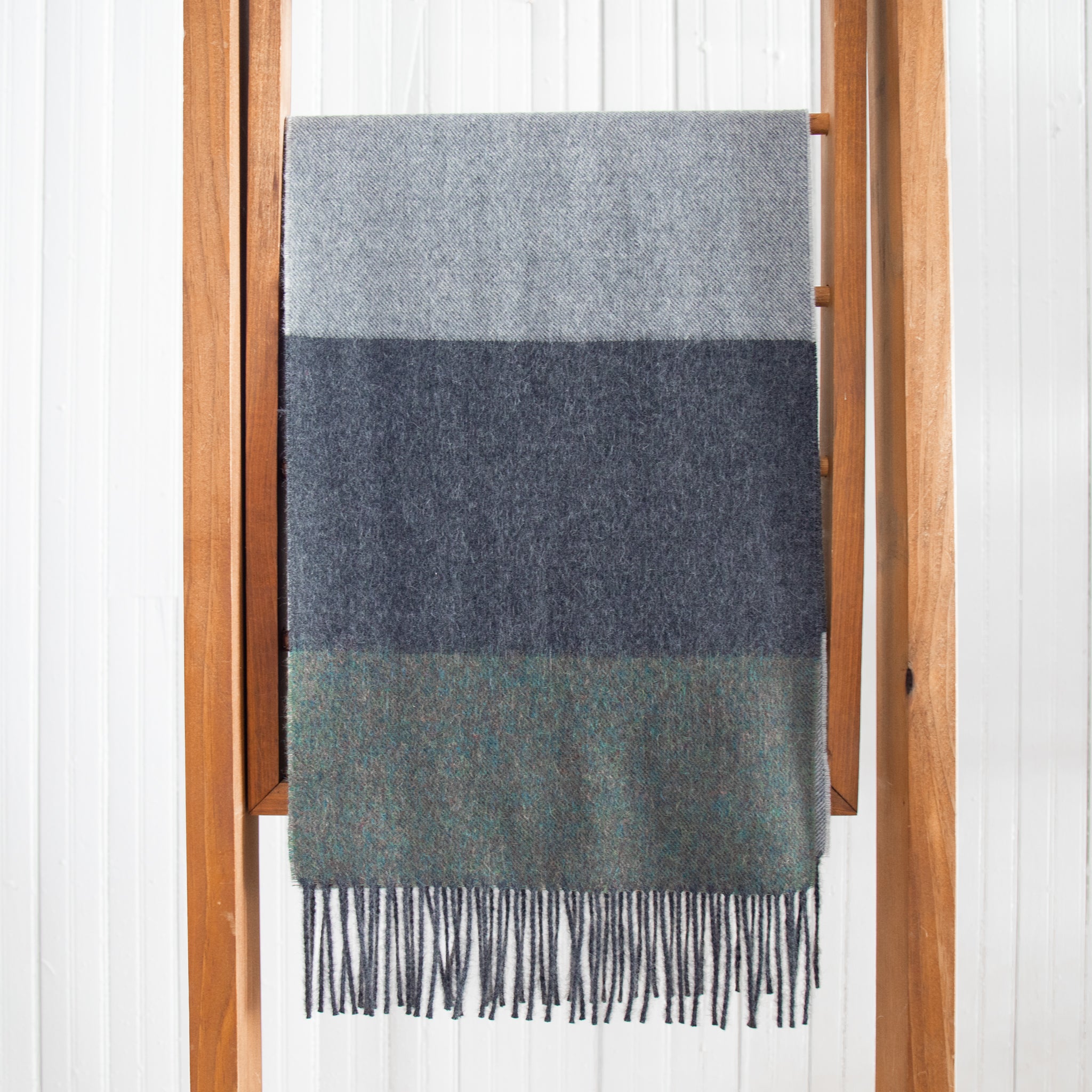 Striped Baby Alpaca Scarf
