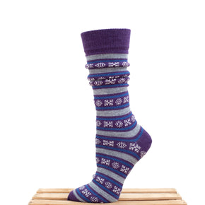 Tey-Art Geo Stripe Alpaca Socks
