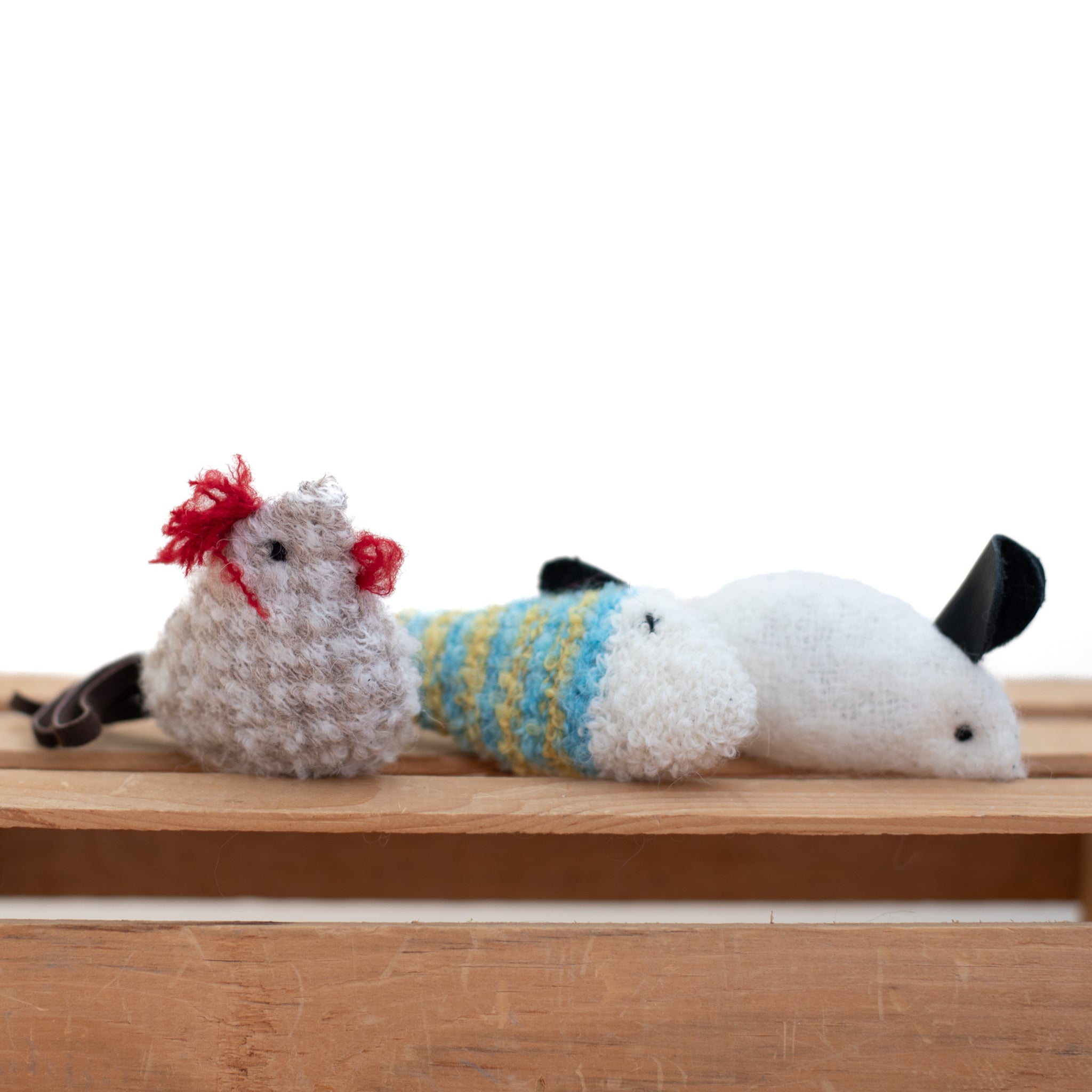 Alpaca Wool Crinkle Cat Toys