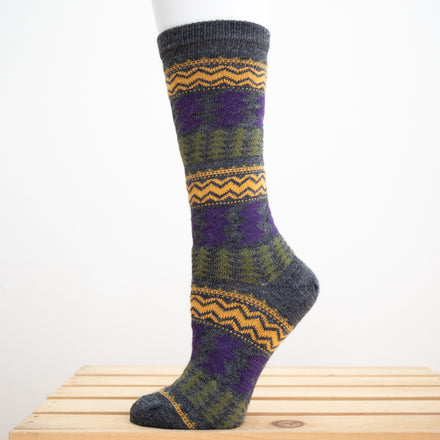 Tey-Art Zany Stripe Alpaca Socks