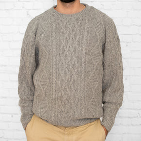 Alpaca Aran Cableknit Sweater