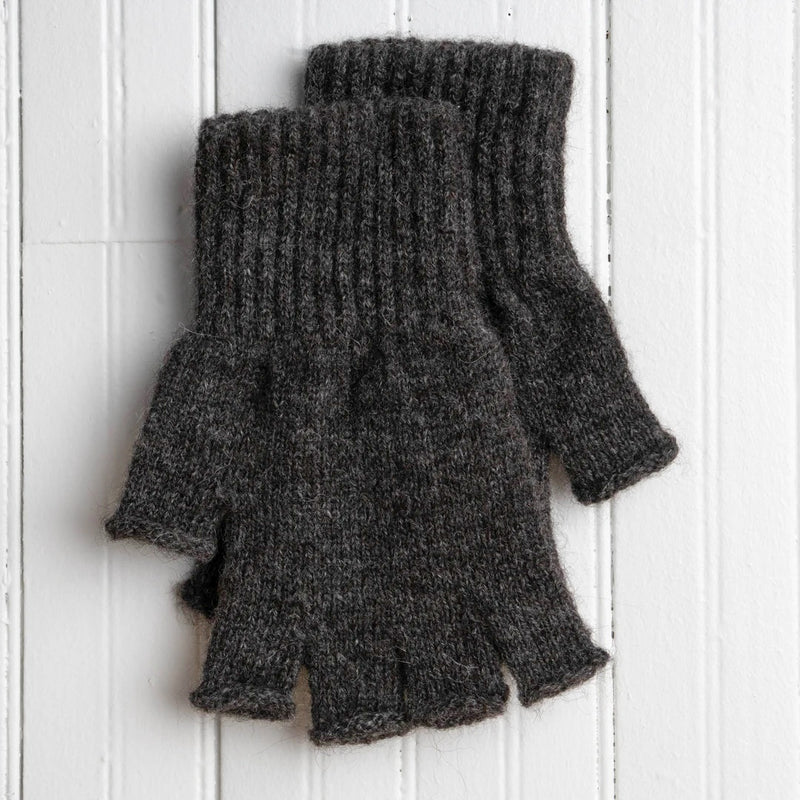 Fingerless Alpaca Gloves