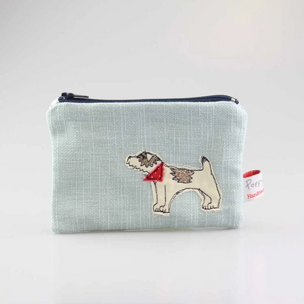 Dog Embroidered Small Useful Purse