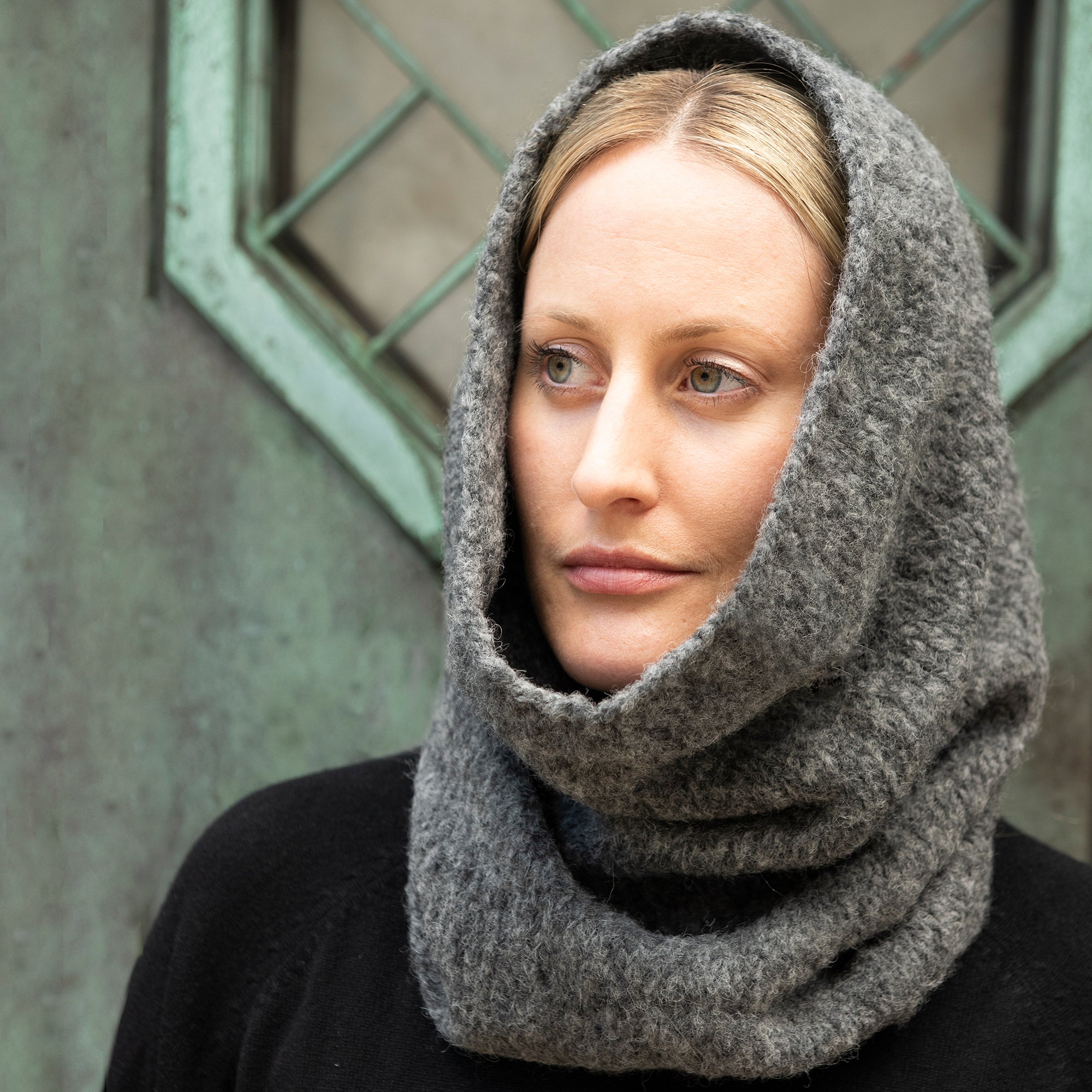 Laja Hand-Knit Alpaca Hood
