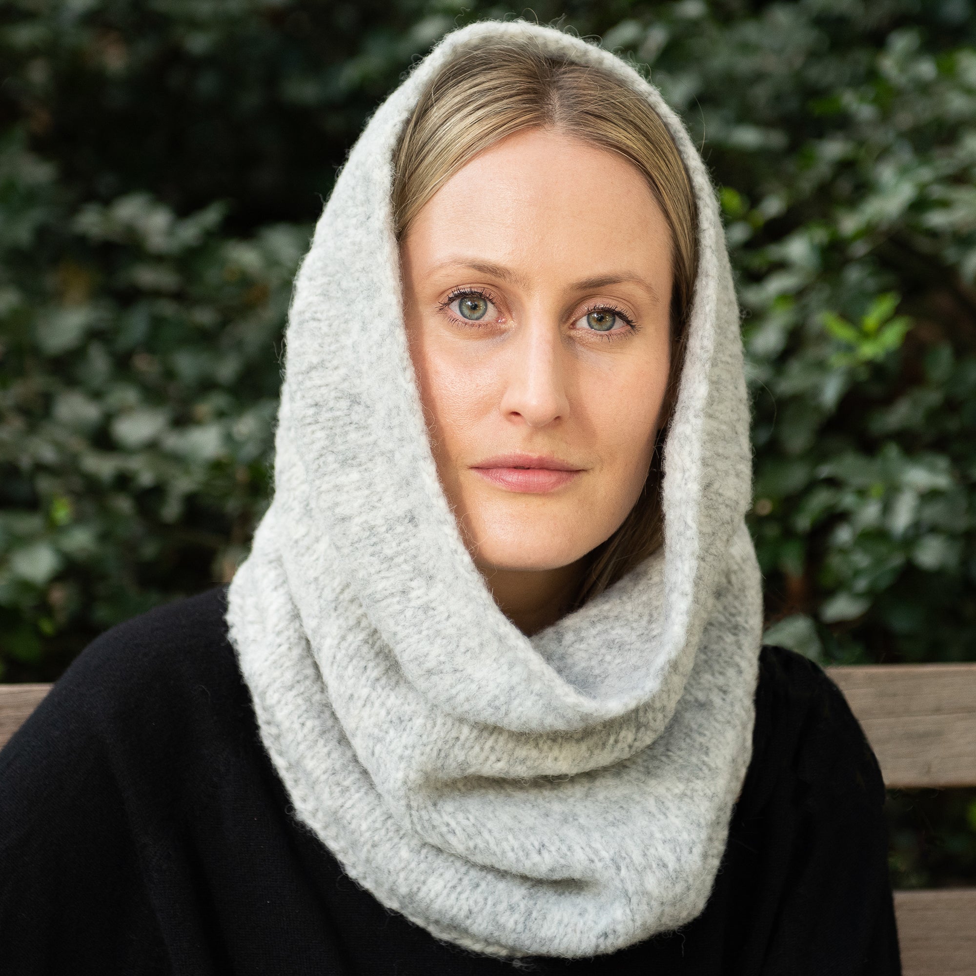 Laja Hand-Knit Alpaca Hood
